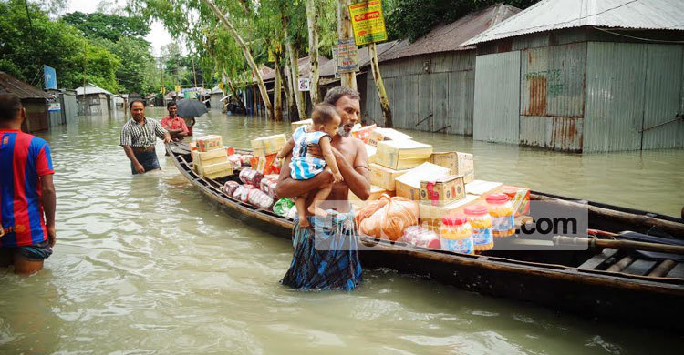 বিপদসীমার ২৬ সেন্টিমিটার উপরে যমুনার পানি, নিম্নাঞ্চল প্লাবিত
