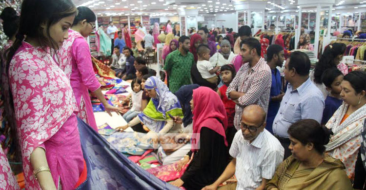 ভারতীয় কাপড়ের দখলে সিলেটের ঈদবাজার