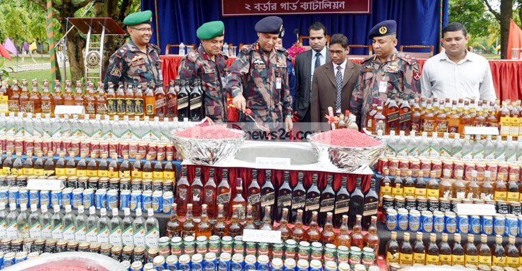 টেকনাফে ২২১ কোটি টাকার মাদক ধ্বংস