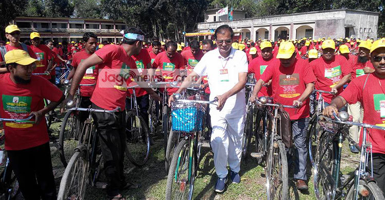 অপরাধ প্রতিরোধে ১৬ কি.মি সাইকেল র‌্যালি