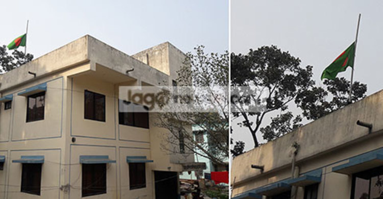 বিজয় দিবসে অর্ধনমিত জাতীয় পতাকা