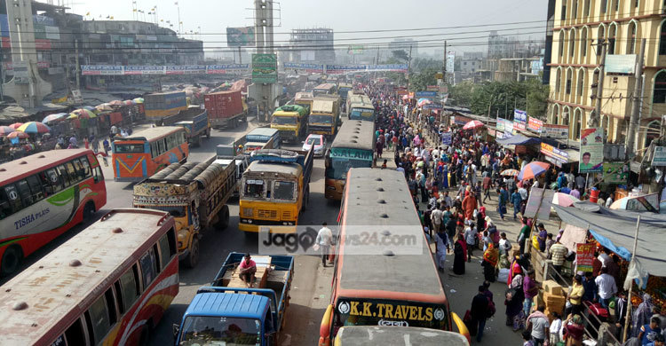 ঢাকা-চট্টগ্রাম মহাসড়কেও জট