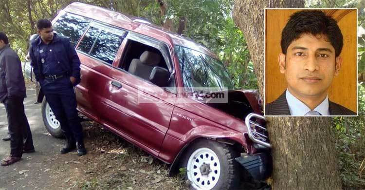 সড়ক দুর্ঘটনায় সালথার ইউএনও আহত