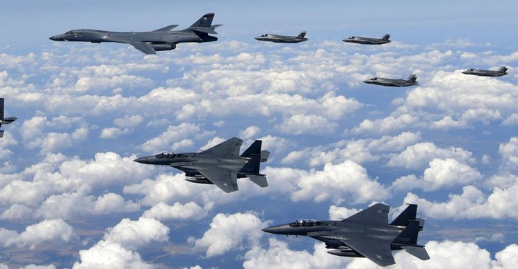US, South Korea begin largest-ever joint air drill