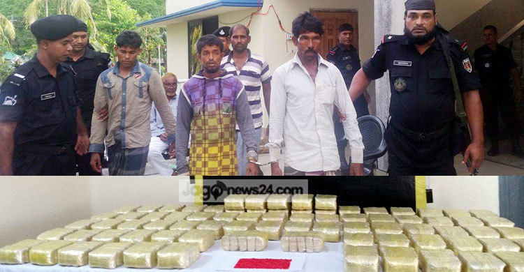 ৪০ কোটি টাকার ইয়াবাসহ ৪ মিয়ানমার নাগরিক গ্রেফতার