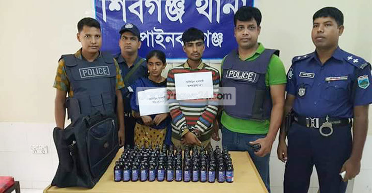 চাঁপাইনবাবগঞ্জে ফেনসিডিলসহ দম্পতি আটক