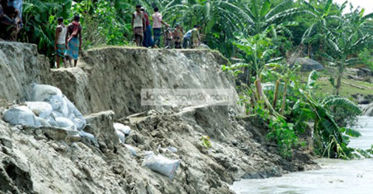 কুমিল্লা কাঁকড়ি নদীর বাঁধে ভাঙন, ২০ গ্রাম প্লাবিত