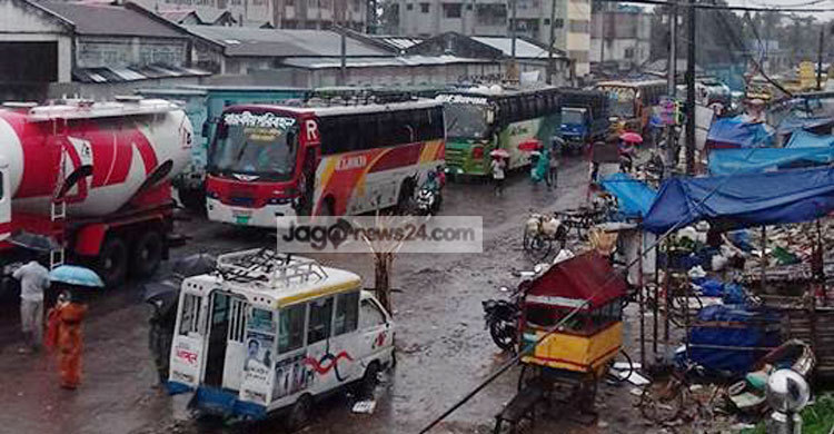 ঢাকা-টাঙ্গাইল মহাসড়কে ১৭ কিলোমিটার যানজট