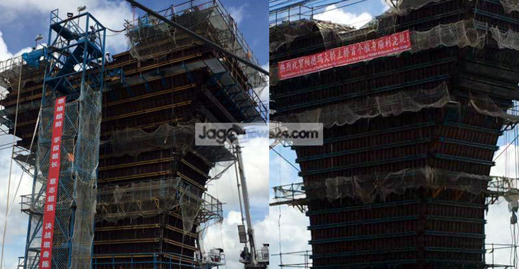 পদ্মা সেতুর দুটি পিলারের কাজ সম্পন্ন