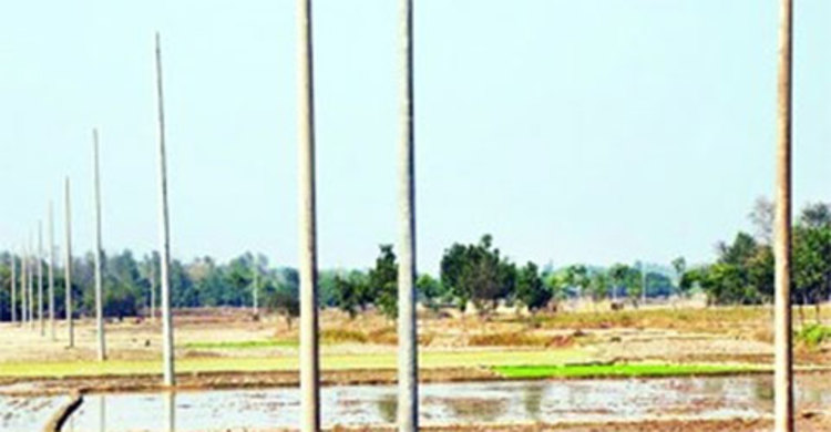 বিদ্যুতের খুঁটির নামে টাকা হাতিয়ে নেয়ার অভিযোগ