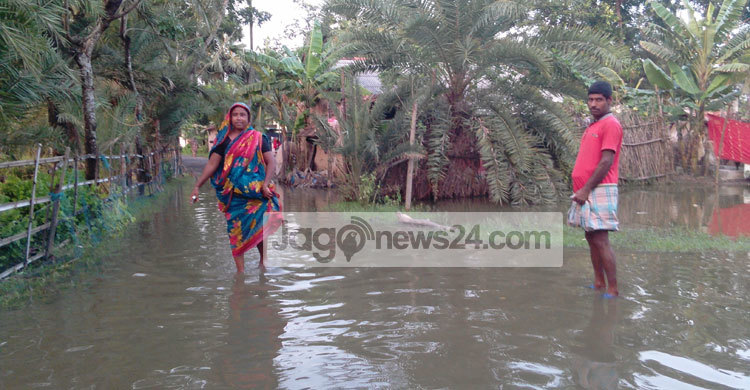 সাতক্ষীরায় শতাধিক পরিবার পানিবন্দি