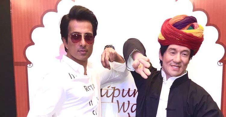 Sonu Sood unveils Jackie Chan’s wax statue in Jaipur