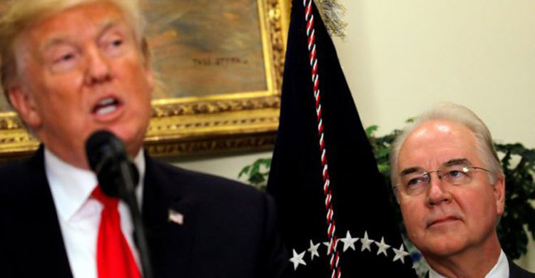 US health secretary quits after plane scandal