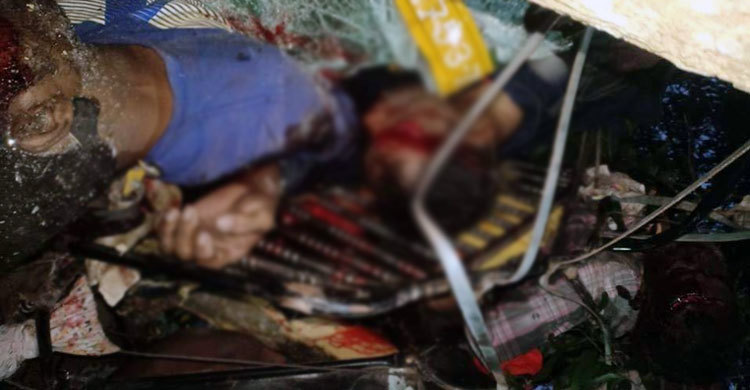 বাস-থ্রি হুইলার সংঘর্ষে একই পরিবারের চারজনসহ নিহত ১২