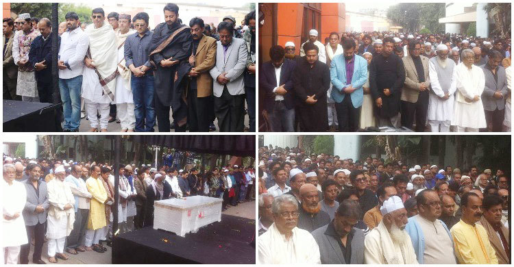 এফডিসিতে আমজাদ হোসেনের জানাজা অনুষ্ঠিত