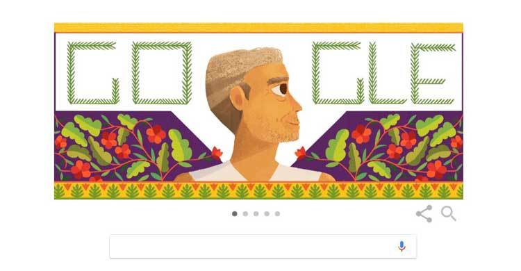 Google celebrates Baba Amte’s birthday with a Doodle