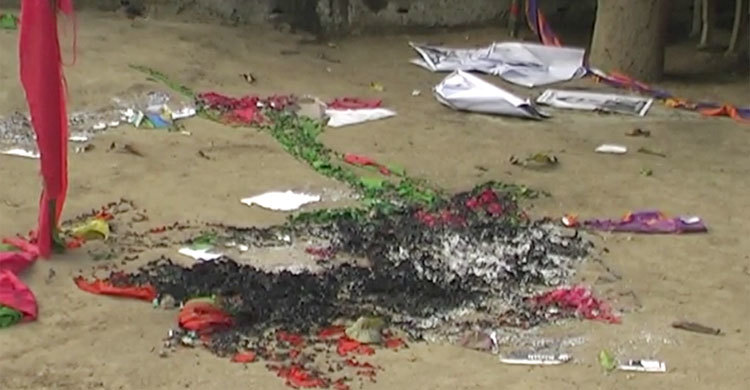 বিএনপির নির্বাচনী অফিসে দুর্বৃত্তের আগুন