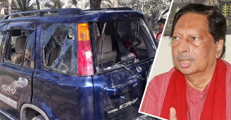 Oikyafront candidate Abu Sayeed’s motorcade comes under attack in Pabna