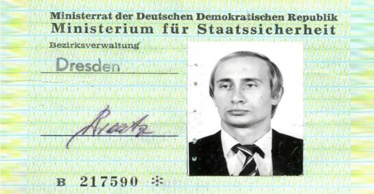 Putin’s Stasi spy ID pass found in Germany