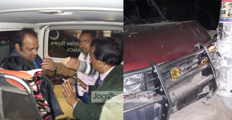 শিবগঞ্জে সড়ক দুর্ঘটনায় ইউএনওসহ আহত ২