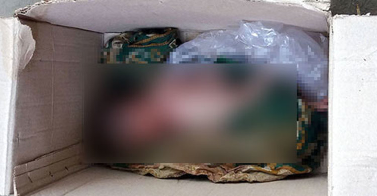 কাগজের কার্টনে মিলল নবজাতকের মরদেহ