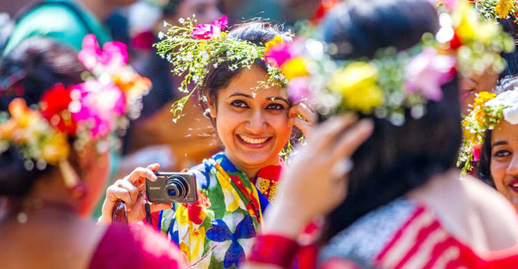 Pahela Falgun being celebrated