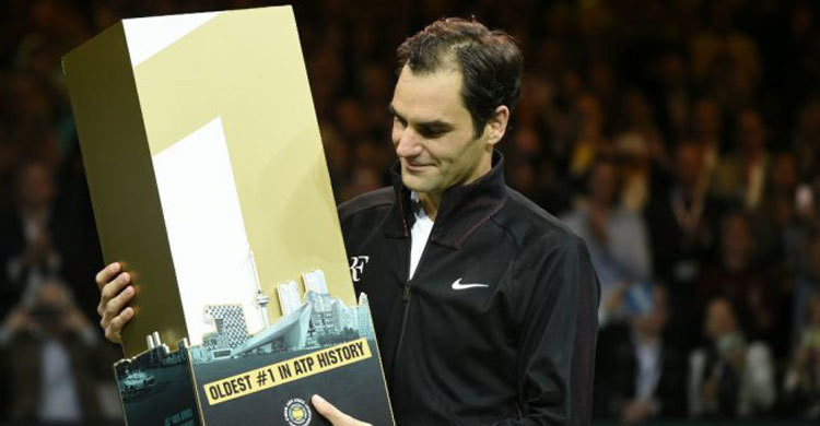 Federer becomes oldest ATP world number one
