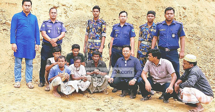 পাহাড় কাটার দায়ে ২ জনের কারাদণ্ড, ৪ জনের জরিমানা