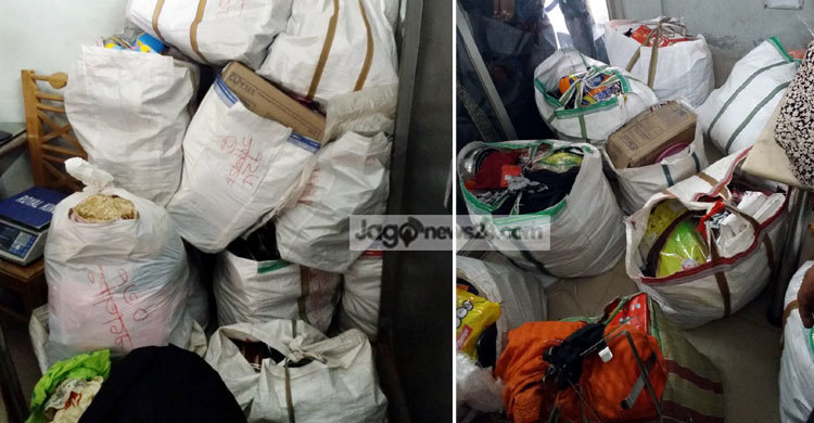 বেনাপোলে বিপুল পরিমাণ ভারতীয় মালামাল আটক