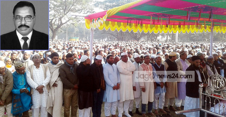 সাবেক এমপি মোজাহার আলীর দাফন সম্পন্ন
