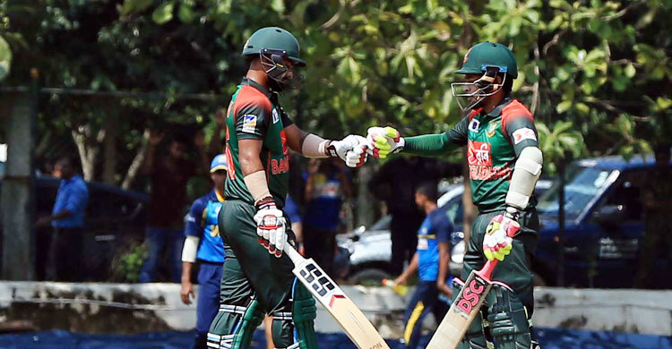 কলম্বোয় প্রস্তুতি ম্যাচে মুশফিক, মাহমুদউল্লাহ ও লিটনের ব্যাটে রান