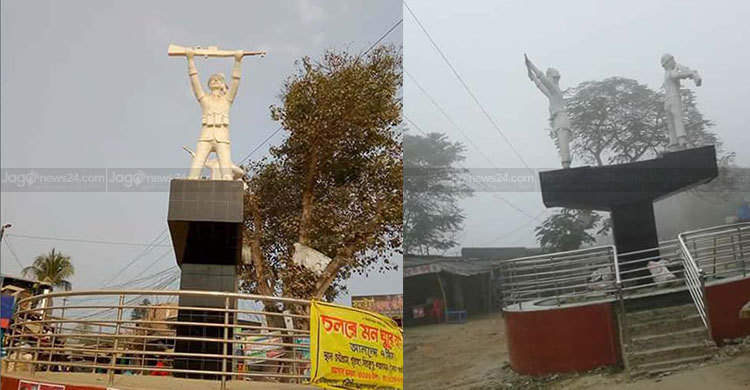 পাকসেনার আদলে ভাস্কর্য, সমালোচনার ঝড়