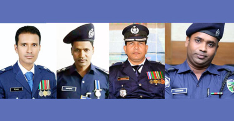 কুমিল্লার ৪ পুলিশ সদস্য পেলেন বিপিএম-পিপিএম