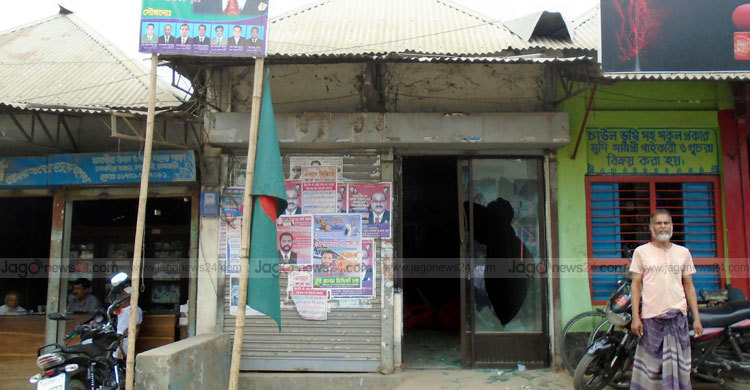 রাজবাড়ীতে বিএনপি অফিসে হামলা-ভাঙচুর