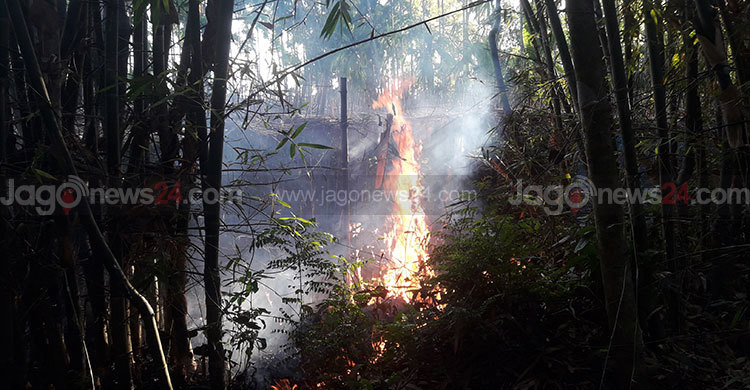 সাতক্ষীরায় পানের বরজ পুড়ে ছাই