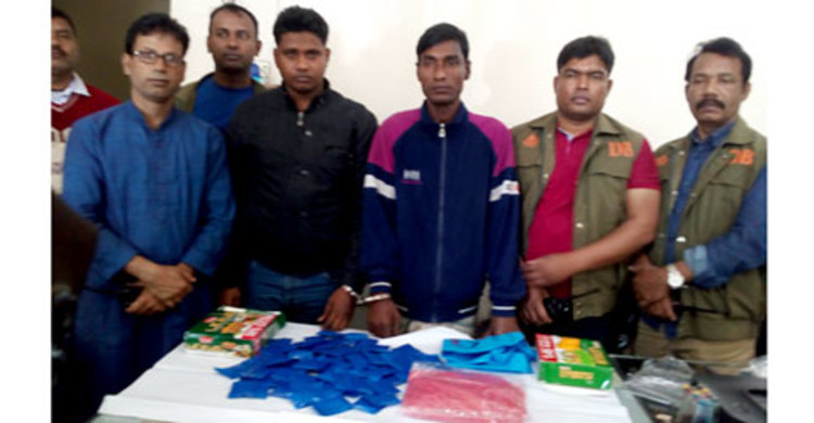 সিরাজগঞ্জে ২৭ হাজার পিস ইয়াবাসহ আটক ২