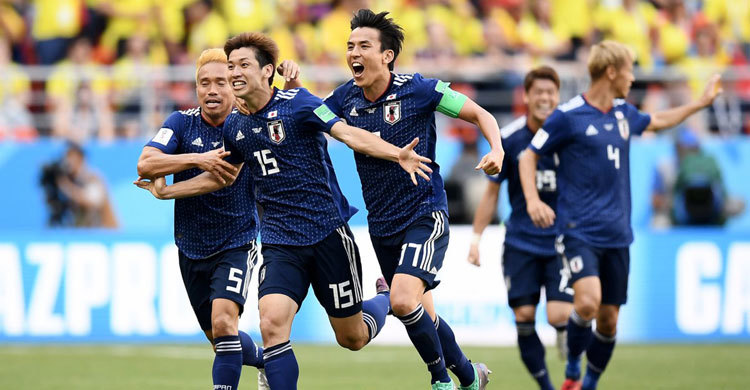 Japan beat 10-man Colombia 2-1 in another World Cup upset