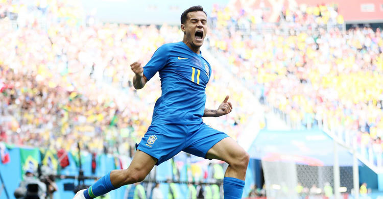 Coutinho, Neymar strike late to give Brazil win