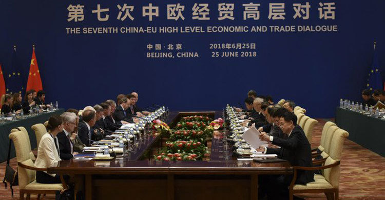 EU, China vow to uphold global trade order despite divisions