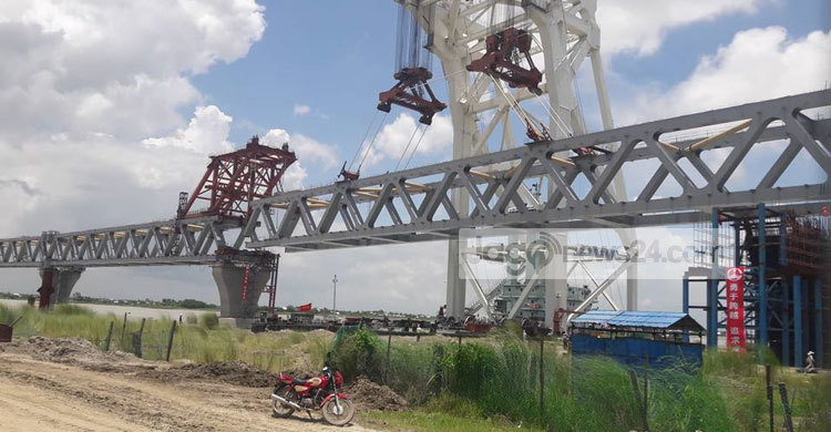 5th span of Padma Bridge installed