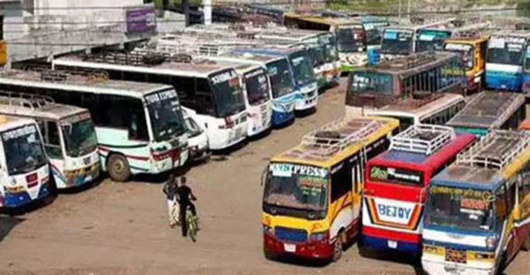 বরিশাল-ঝালকাঠির ৮ রুটে ফের বাস চলাচল বন্ধ