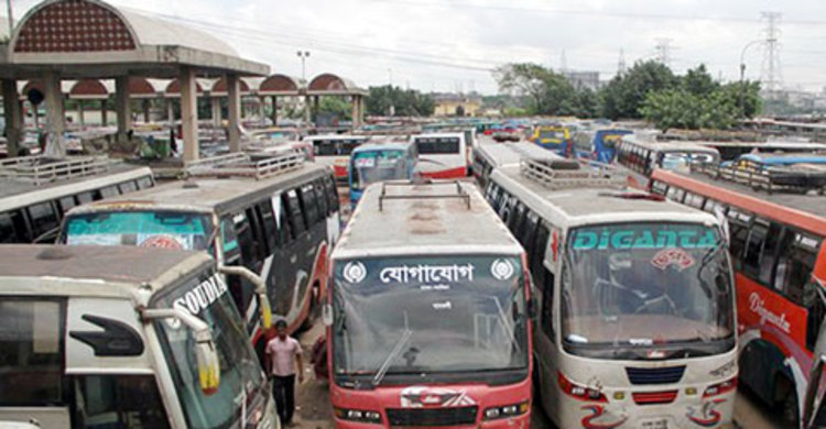 খুলনা-বাগেরহাট-বরিশাল রুটে ২য় দিনেও বাস চলাচল বন্ধ