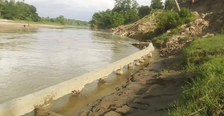নদীরক্ষার পিলারই সবার আগে গেল নদীর পেটে
