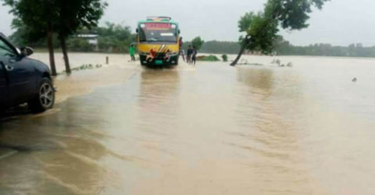 বিপদসীমার উপরে মনু-ধলাই নদীর পানি