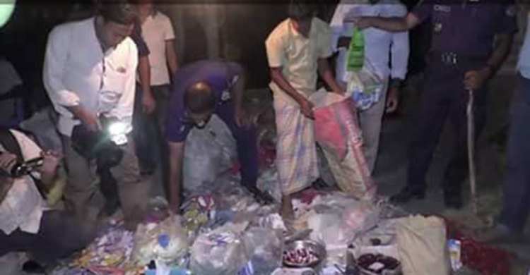 ভেজাল ওষুধ ও তৈরির উপকরণসহ মা-ছেলে আটক