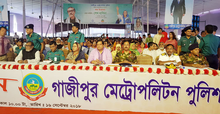 গাজীপুর মেট্রোপলিটন পুলিশের যাত্রা শুরু