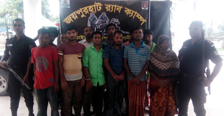 জয়পুরহাটে ১২ মাদকসেবীর কারাদণ্ড