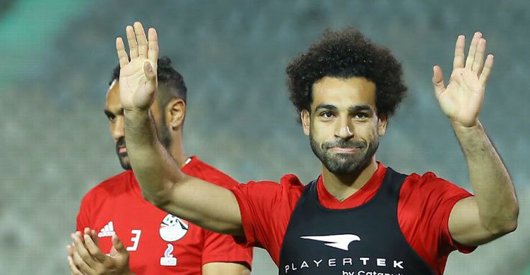 Salah joins Egypt training session