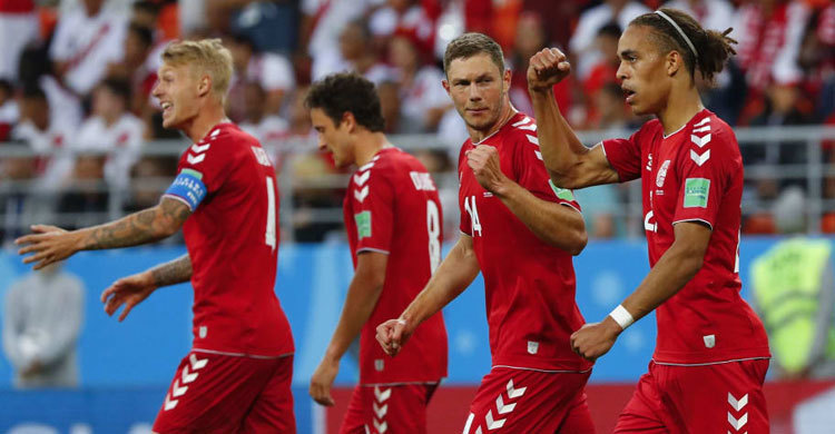 Poulsen powers Denmark to crucial 1-0 win over Peru