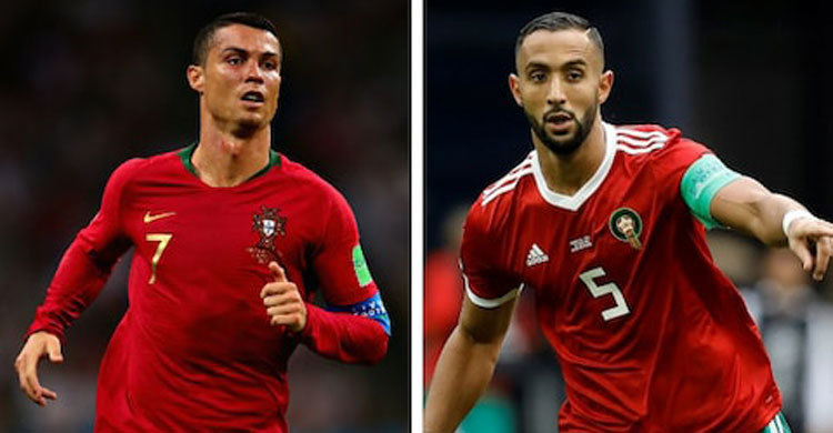 Portugal v Morocco World Cup starting line-ups
